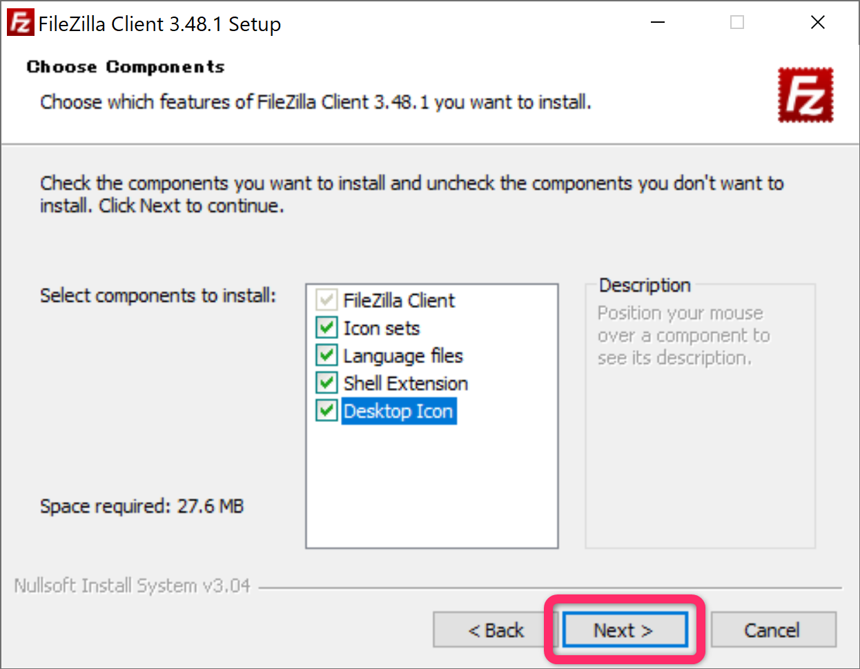 FileZillaのインストール